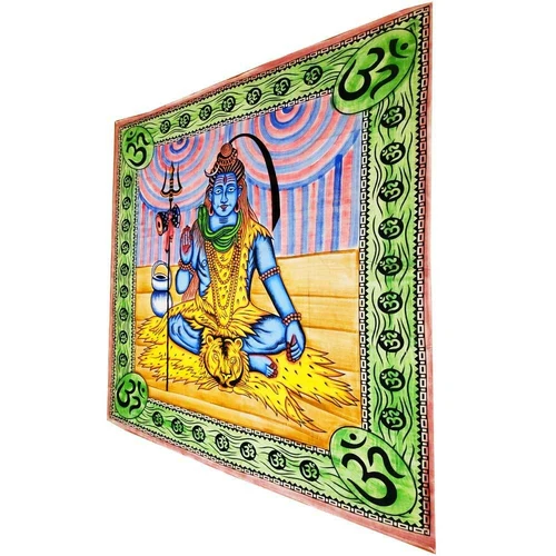 Shiva Third Eye Tapestry With Trishul And Om Wall Art - Image 3