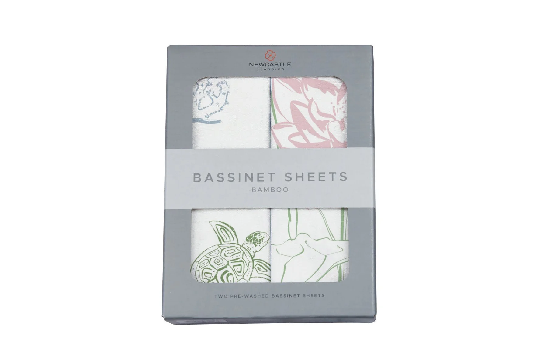 Bamboo Changing Pad Cover Bassinet Sheet Turtles Water Lily - Image 3