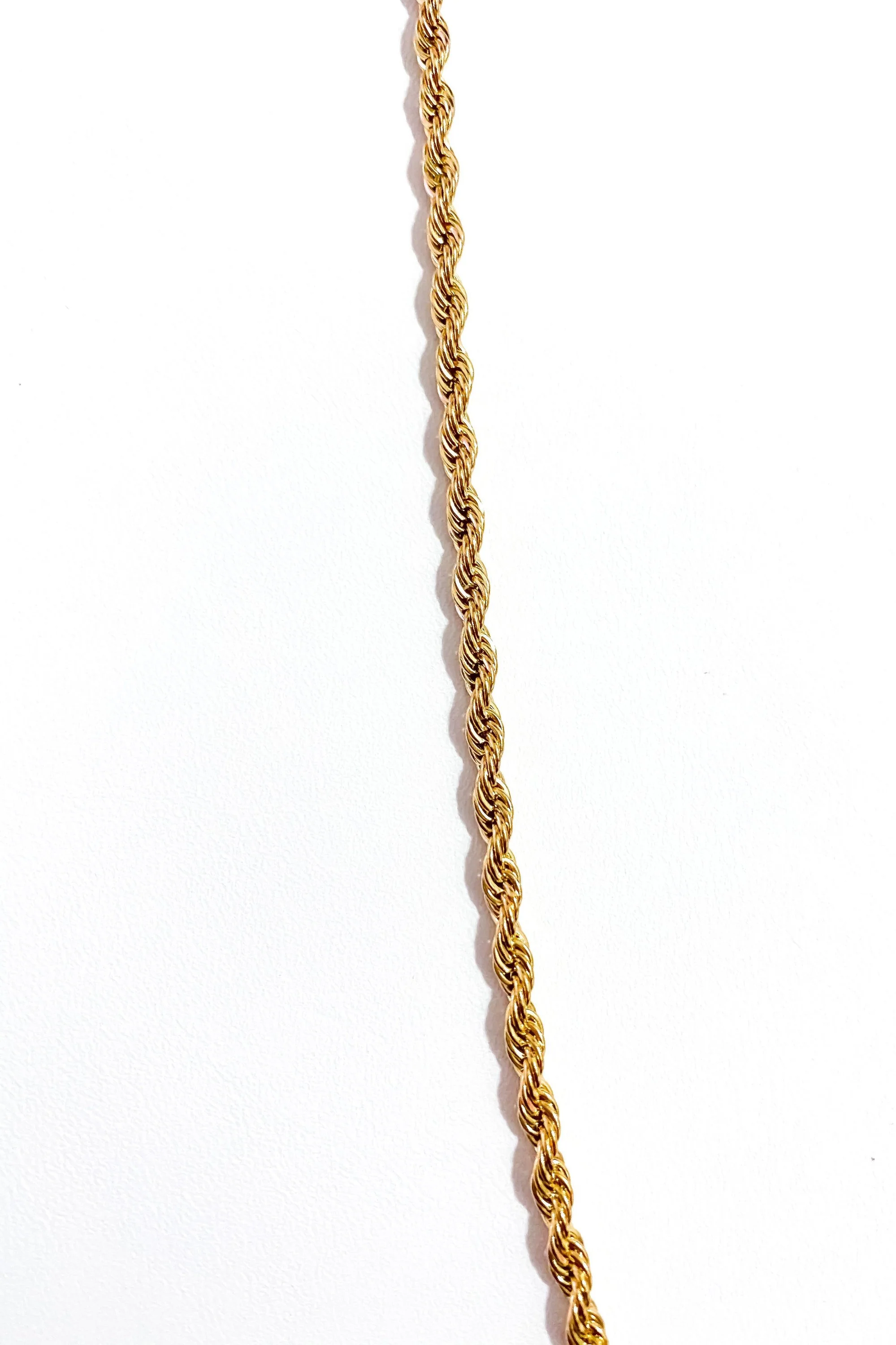 Gold Rope Chain Necklace 24 Inch Unisex Classic Everyday - Image 5