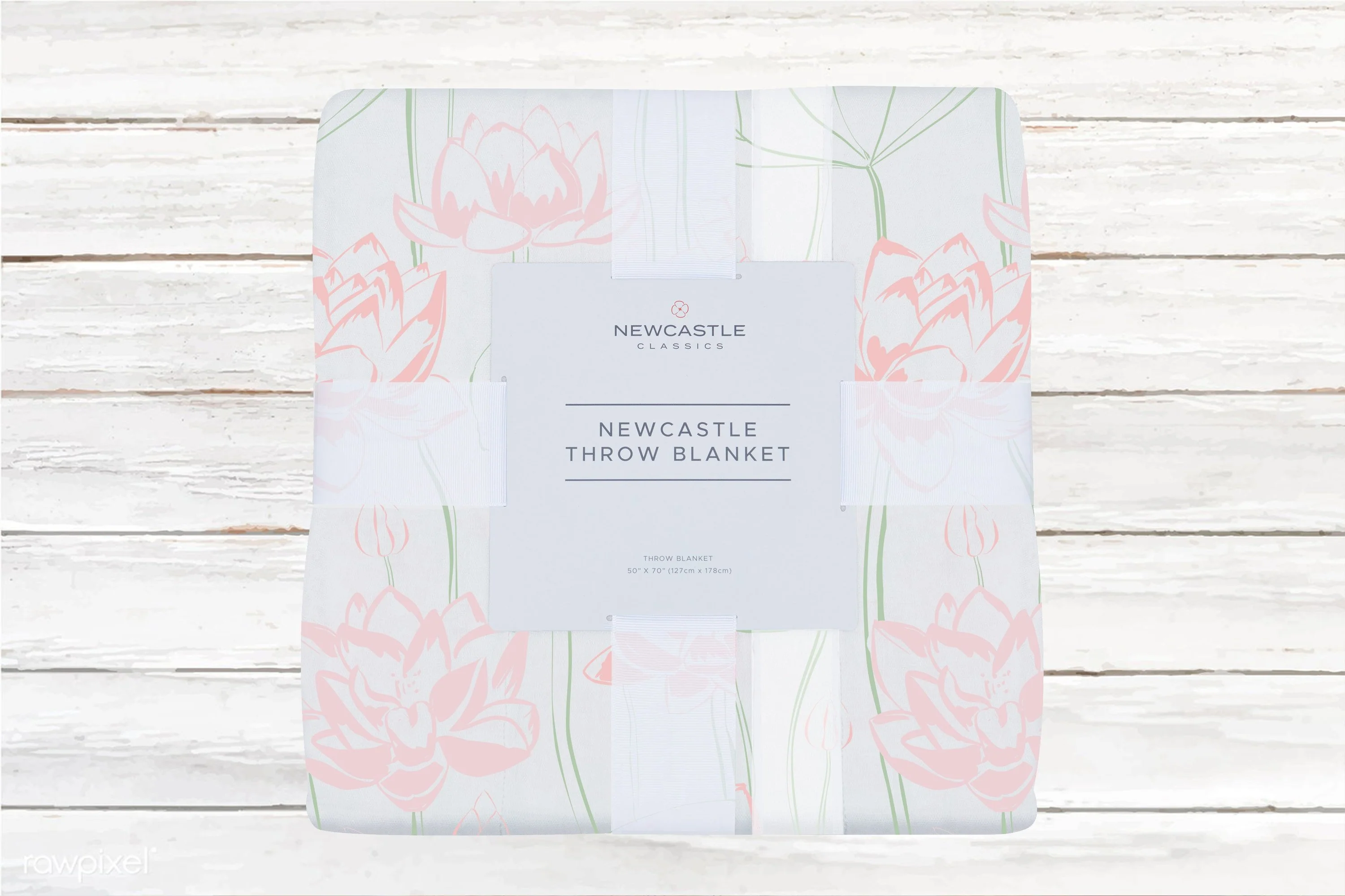 Bamboo Muslin Throw Blanket Water Lily Lightweight 50x70 - Image 3