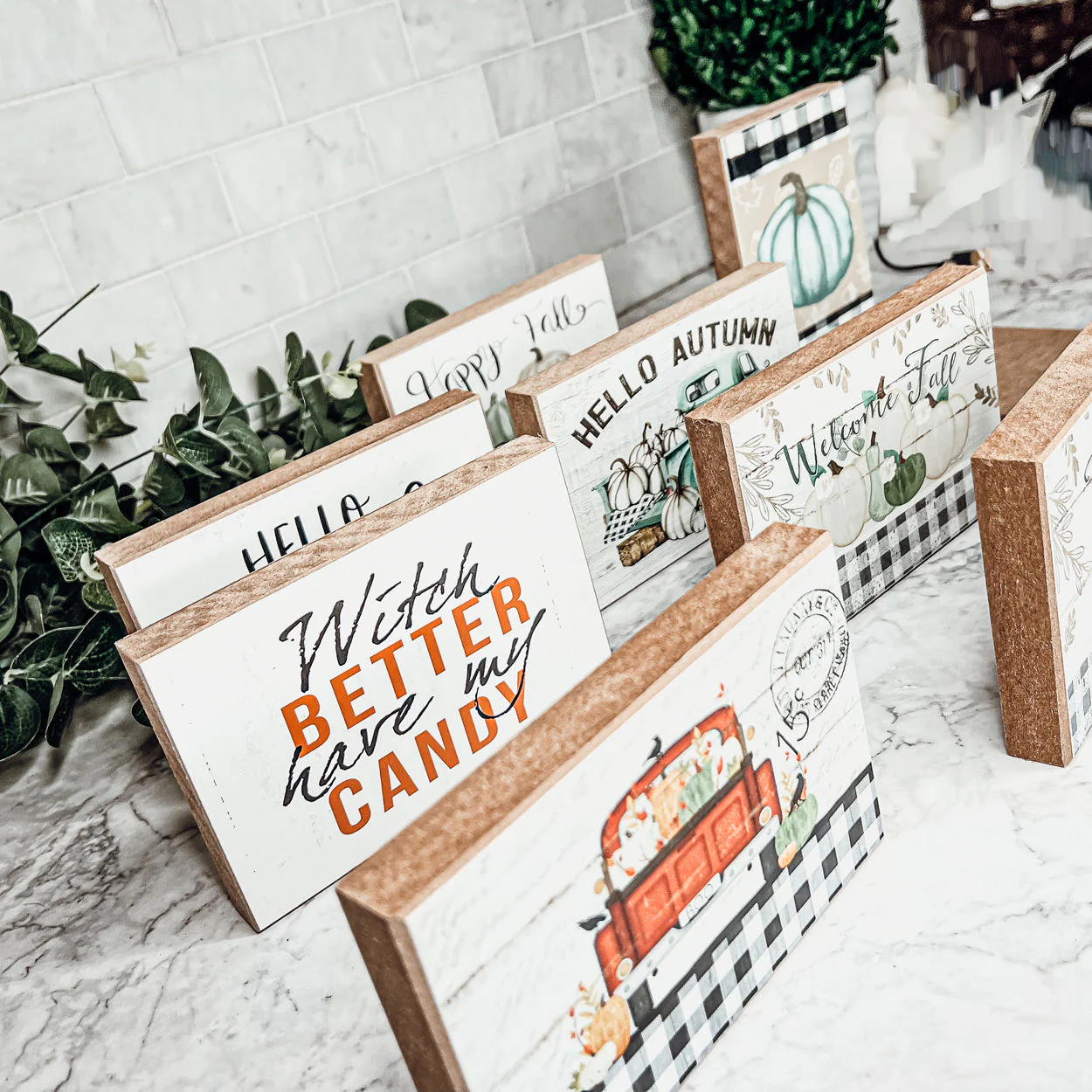 Welcome Home Wooden Seasonal Sign 6x4 Rustic Door Wall Decor - Image 8